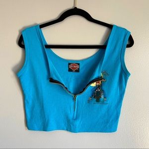 Vintage Harley Davidson Crop Tank Top